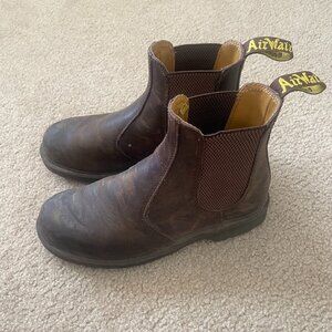 Dr. Martens 2976 Crazy Horse Leather Chelsea Boot, Brown, Mens 8